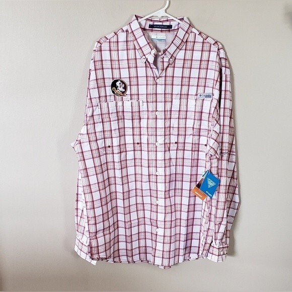 NWT Columbia FL State Seminoles Super Tamiami Omni-Wick Long Sleeve Shir… - Picture 1 of 10